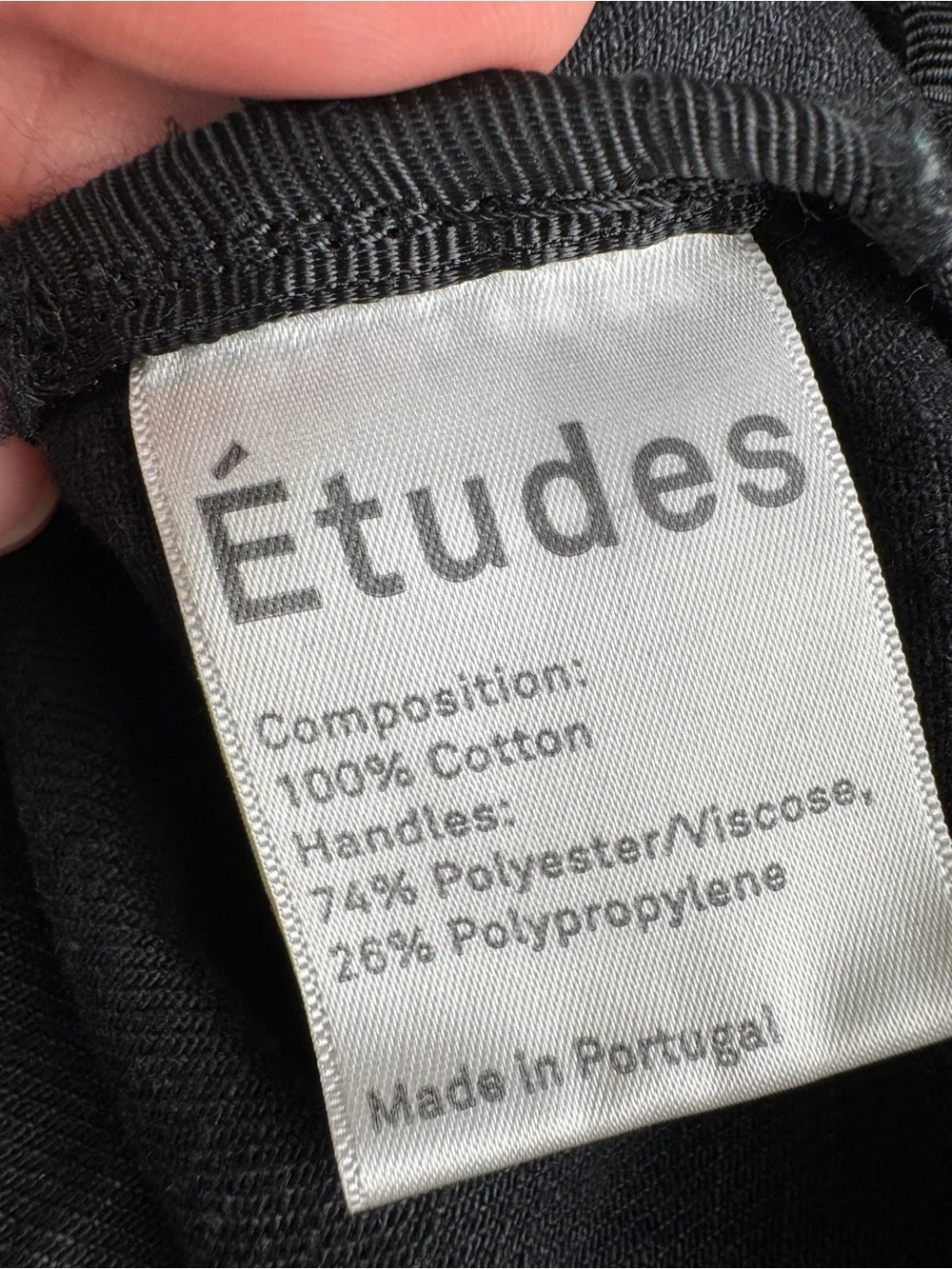 Études Studio August Weekend Bag Black Logo Canvas Duffel Travel Tote